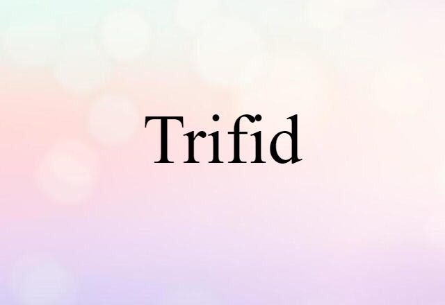 Trifid (noun) Definition, Meaning & Examples