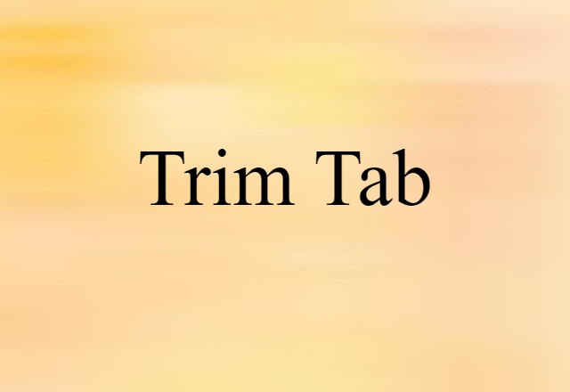 trim tab