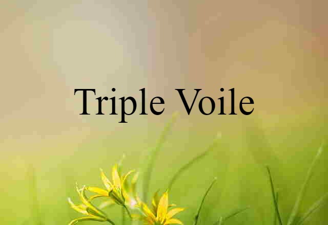 triple voile