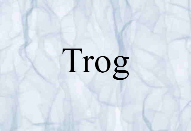 Trog (noun) Definition, Meaning & Examples