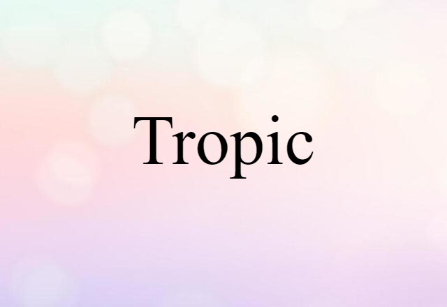 Tropic (noun) Definition, Meaning & Examples