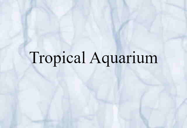 tropical aquarium