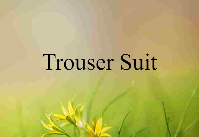 trouser suit