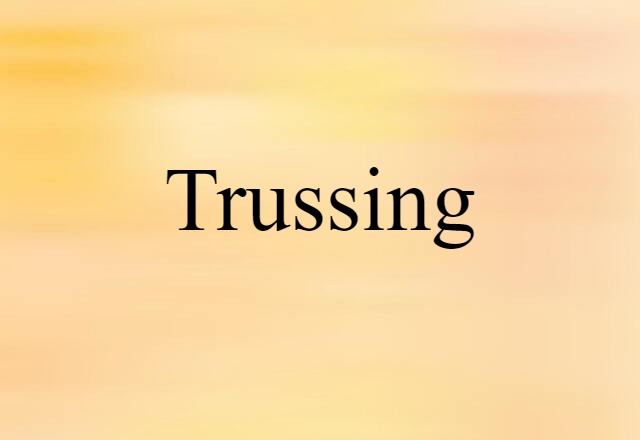 Trussing (noun) Definition, Meaning & Examples