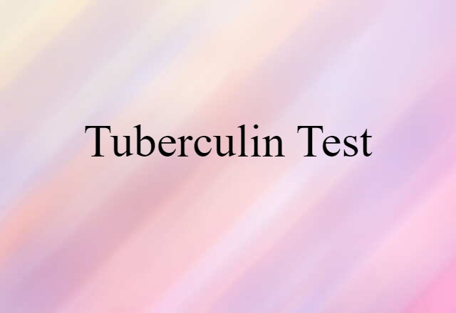 tuberculin test