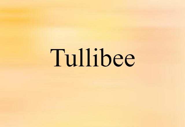 Tullibee (noun) Definition, Meaning & Examples