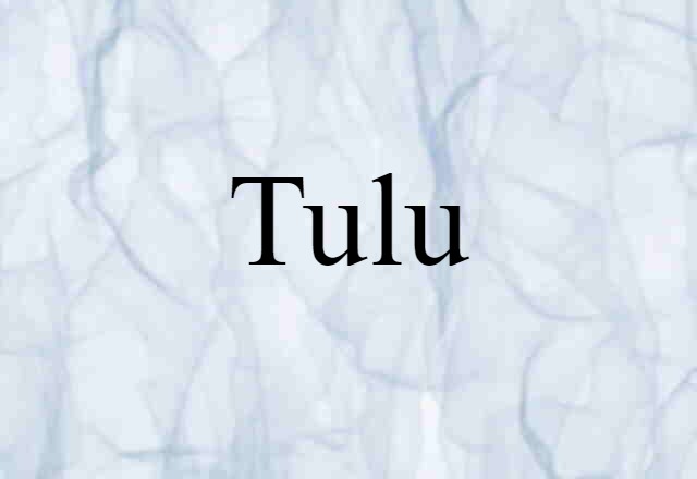 Tulu (noun) Definition, Meaning & Examples