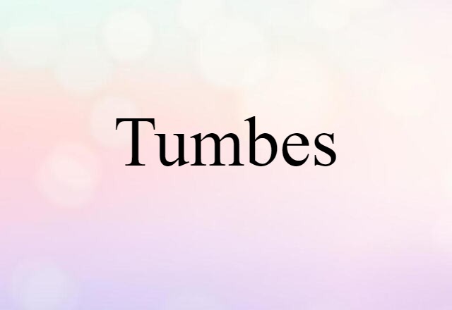 Tumbes (noun) Definition, Meaning & Examples