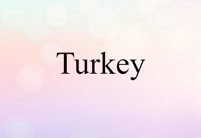 Turkey (noun) Definition, Meaning & Examples