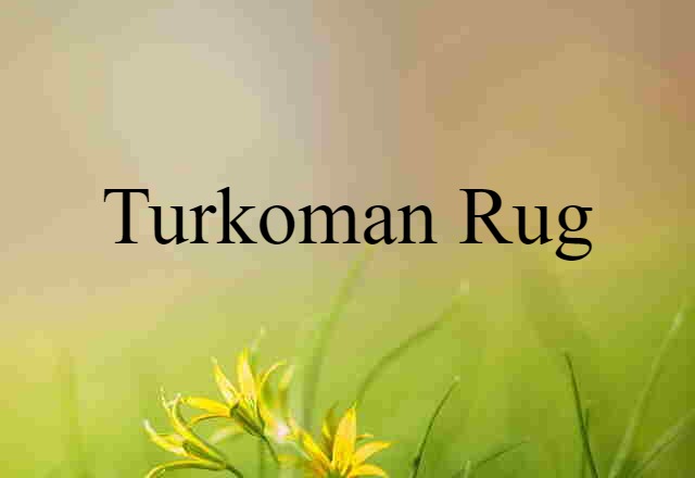 Turkoman rug