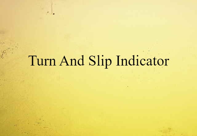 turn-and-slip indicator