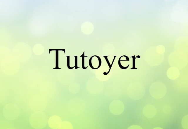 tutoyer