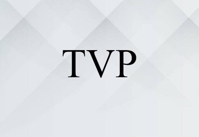 TVP (noun) Definition, Meaning & Examples