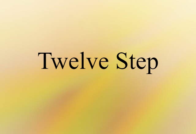 Twelve Step (noun) Definition, Meaning & Examples