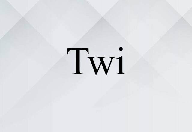 Twi (noun) Definition, Meaning & Examples