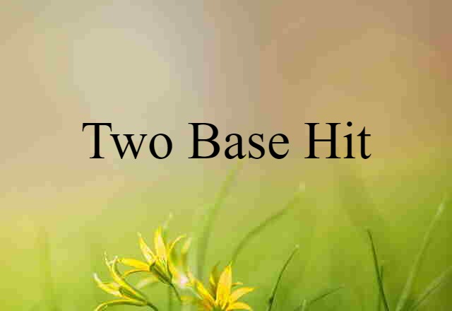 two-base hit