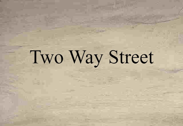 two way street