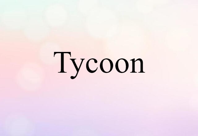 Tycoon (noun) Definition, Meaning & Examples