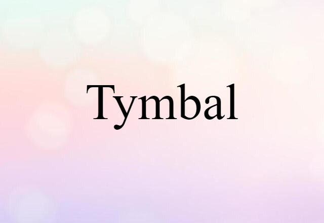 Tymbal (noun) Definition, Meaning & Examples