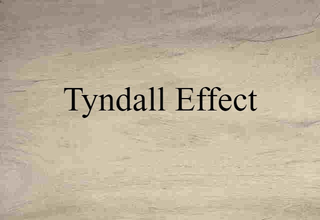 Tyndall effect