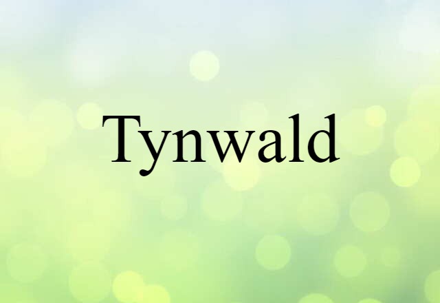 Tynwald