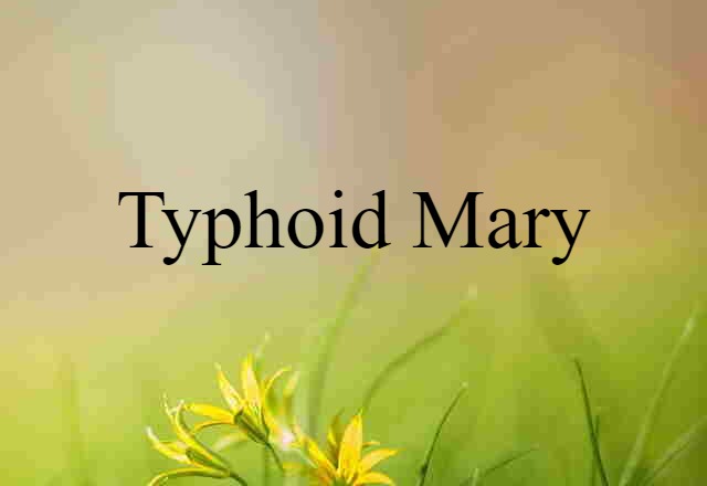 Typhoid Mary