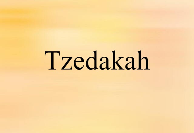 tzedakah