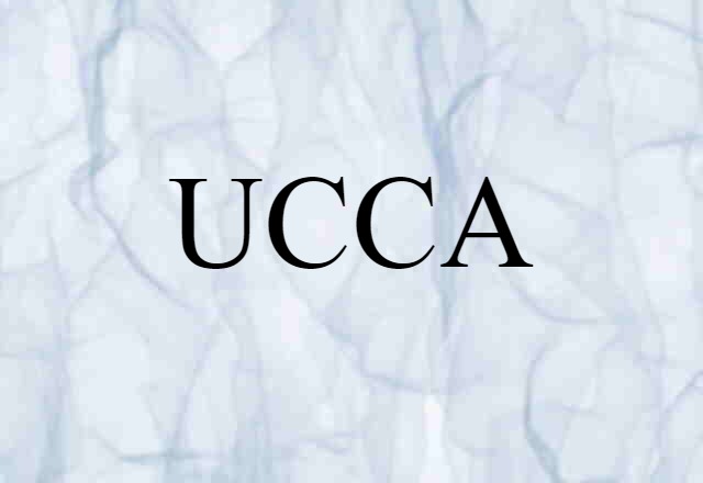 UCCA (noun) Definition, Meaning & Examples