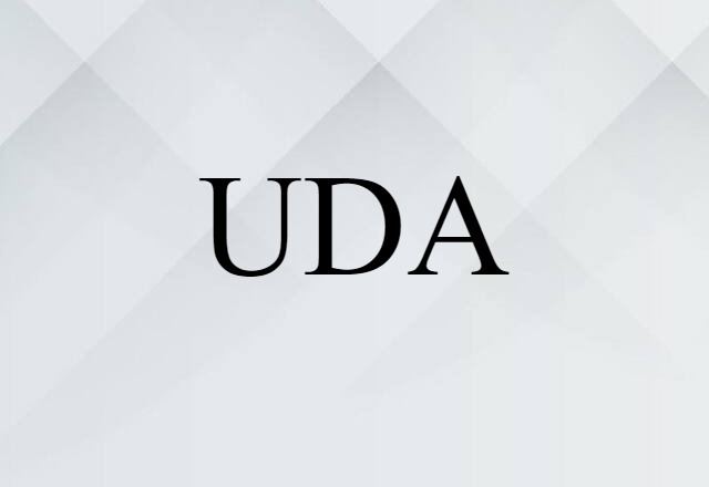 UDA (noun) Definition, Meaning & Examples