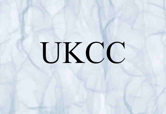 UKCC (noun) Definition, Meaning & Examples