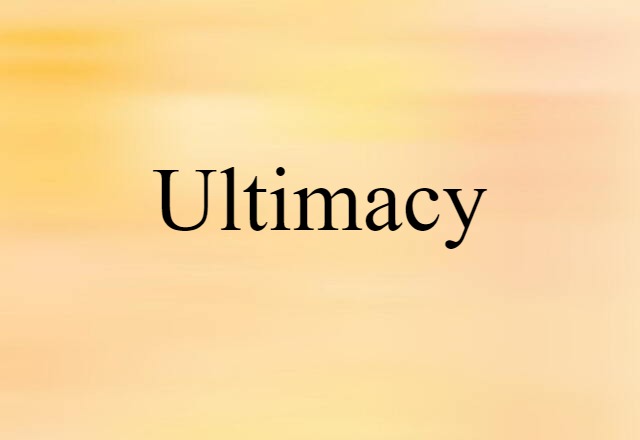 ultimacy