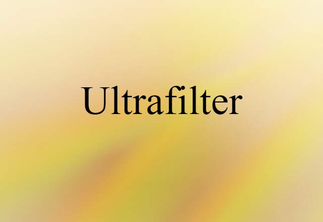 ultrafilter