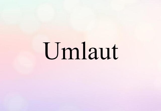 umlaut