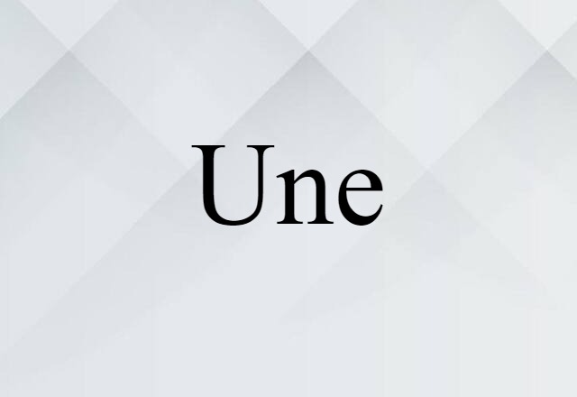 Une