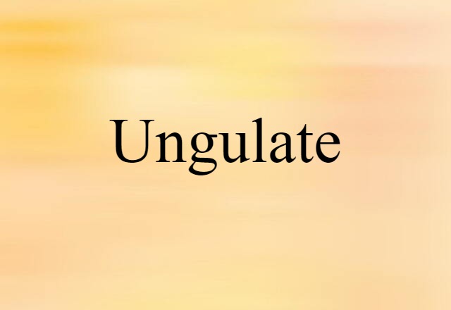 ungulate