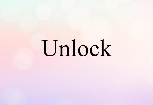 unlock