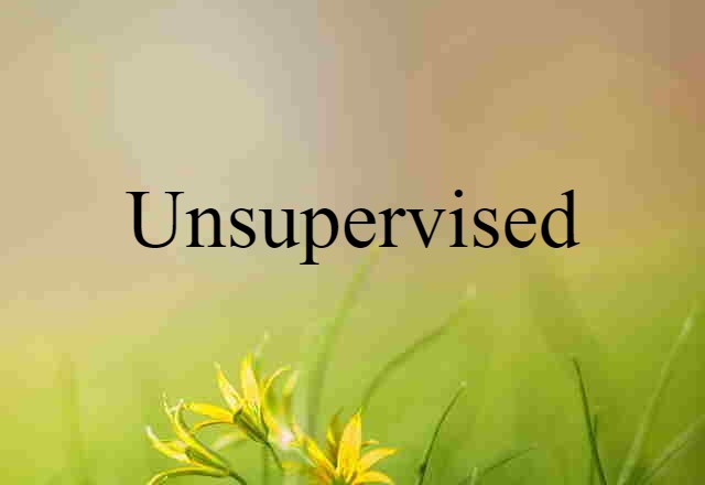 unsupervised