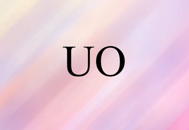 UO (noun) Definition, Meaning & Examples