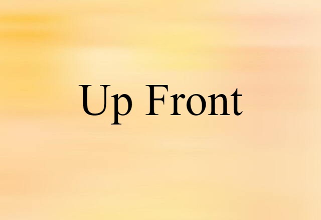 up-front