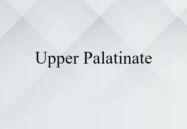 Upper Palatinate