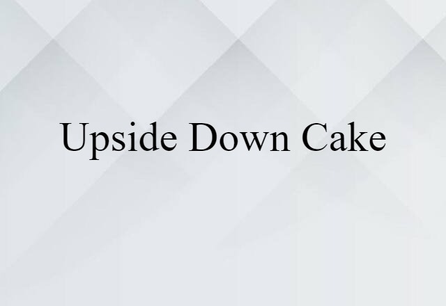 upside down cake