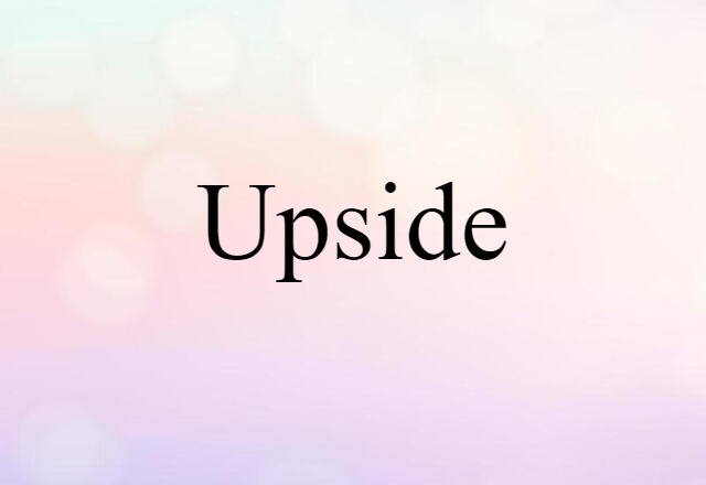 Upside (noun) Definition, Meaning & Examples