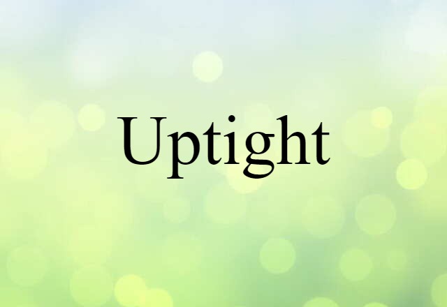 Uptight (noun) Definition, Meaning & Examples