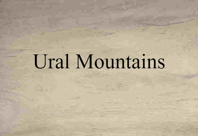 Ural Mountains