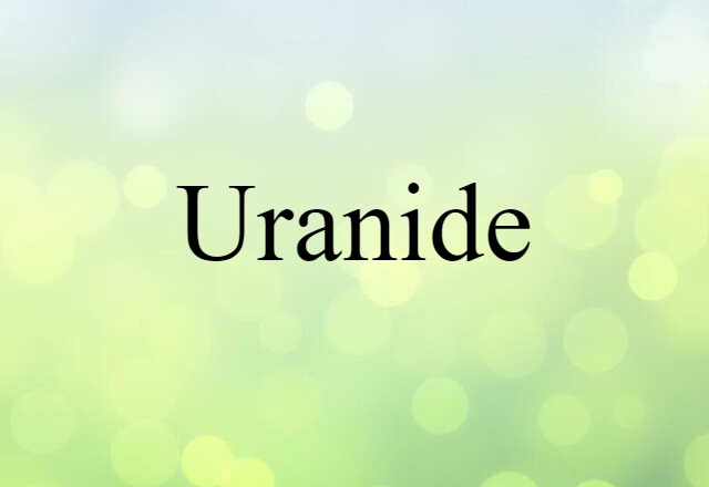 Uranide (noun) Definition, Meaning & Examples