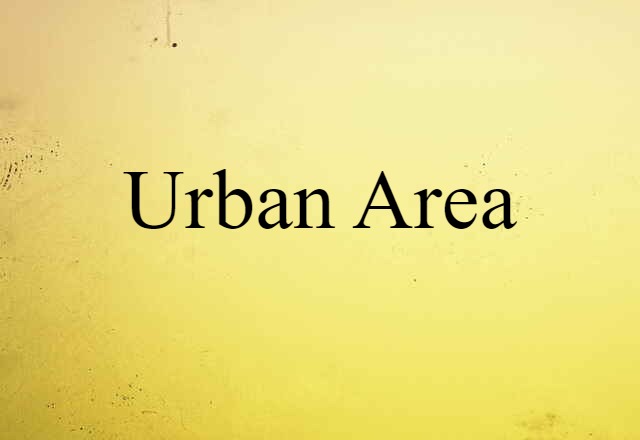 urban area