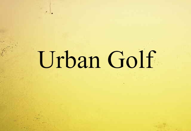 urban golf