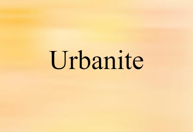 urbanite