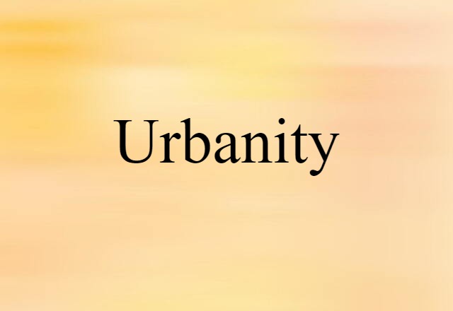 urbanity