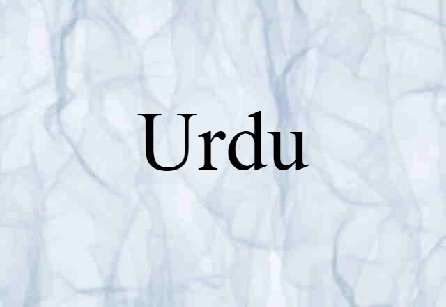 Urdu